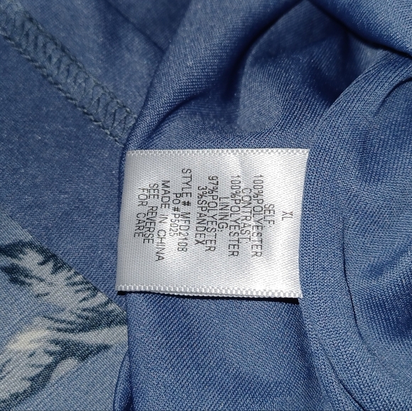 MIKAROSE SIZE XL Floral Blue Maxi Dress - Picture 13 of 16